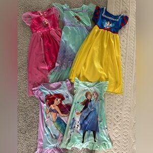 Disney Princess Nightgowns - set of 5